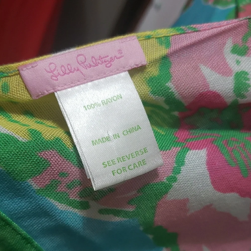 Lilly Pulitzer‎ Shorely Blue Big Flirt Floral Multicolor Infinity Scarf